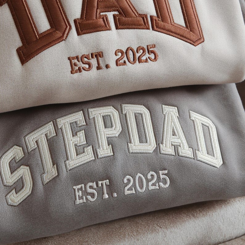 Personalized Dad Embroidered Sweatshirt
