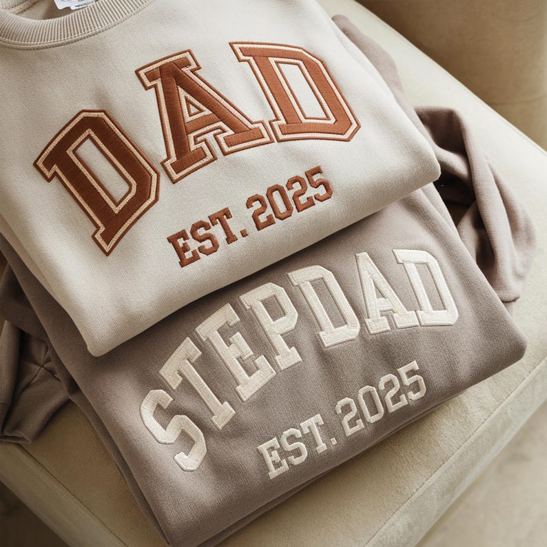 Personalized Dad Embroidered Sweatshirt