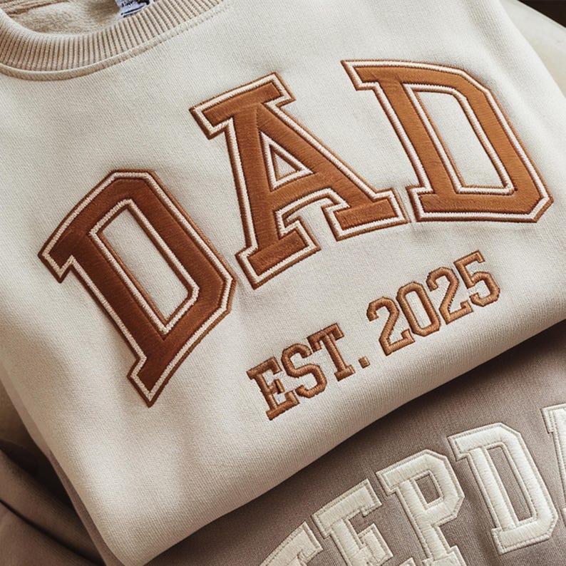 Personalized Dad Embroidered Sweatshirt