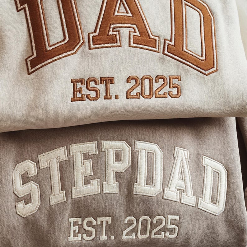 Personalized Dad Embroidered Sweatshirt